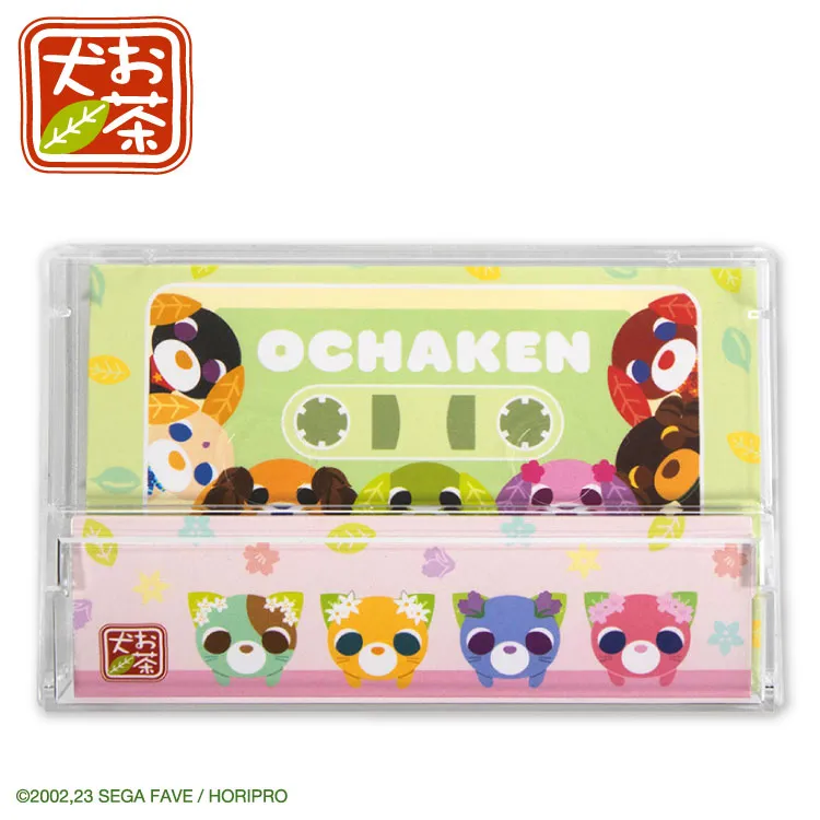 A memo pad shaped like a cassette tape